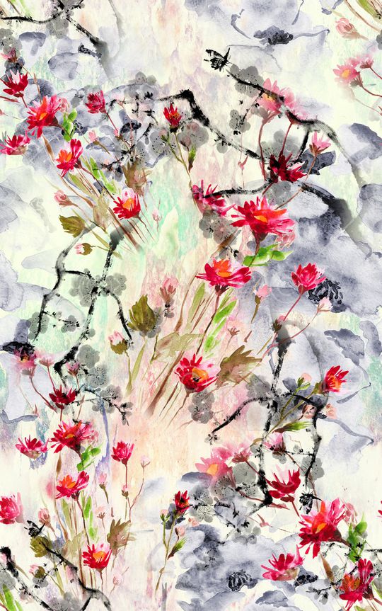 水彩印花华亿平台图片