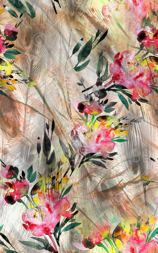 花朵印花华亿平台图片