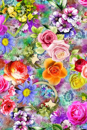 抽象印花华亿平台图片