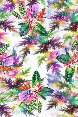 松叶印花华亿平台图片