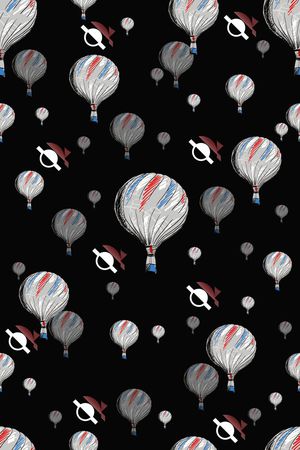 热气球印花华亿平台图片