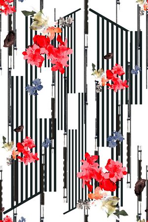 牡丹印花华亿平台图片