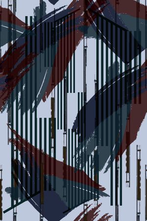 不规则几何印花华亿平台图片