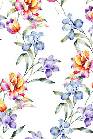 清新花卉印花华亿平台图片