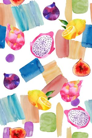 手绘水彩印花华亿平台图片