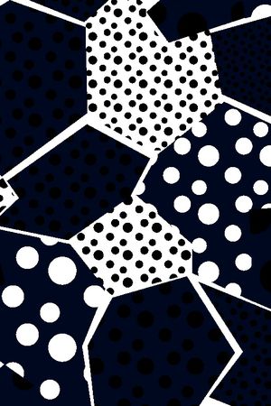 不规则几何印花华亿平台图片