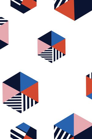 小方块印花华亿平台图片