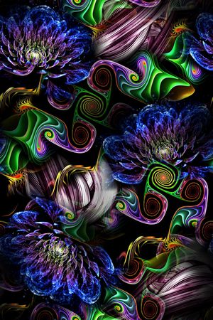 抽象印花华亿平台图片