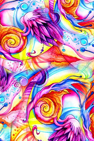 抽象底纹印花华亿平台图片