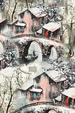 风景印花华亿平台图片