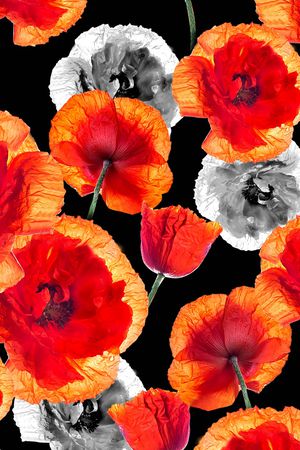 手绘水彩印花华亿平台图片