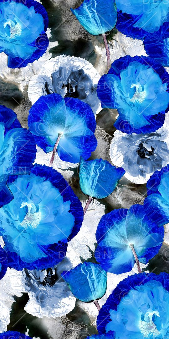 抽象花卉印花华亿平台图片