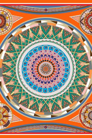 不规则几何印花华亿平台图片