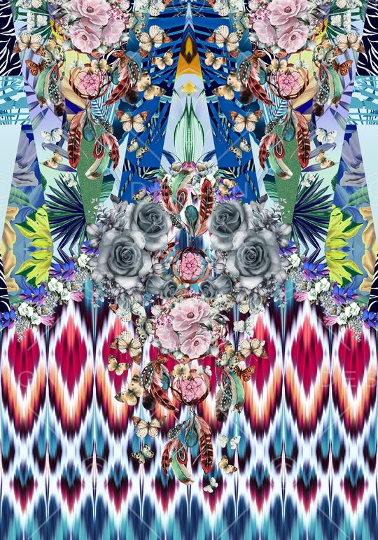 旗袍印花华亿平台图片