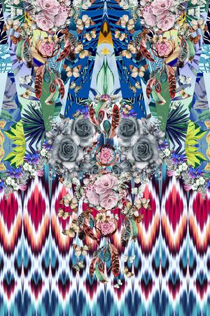 旗袍印花华亿平台图片