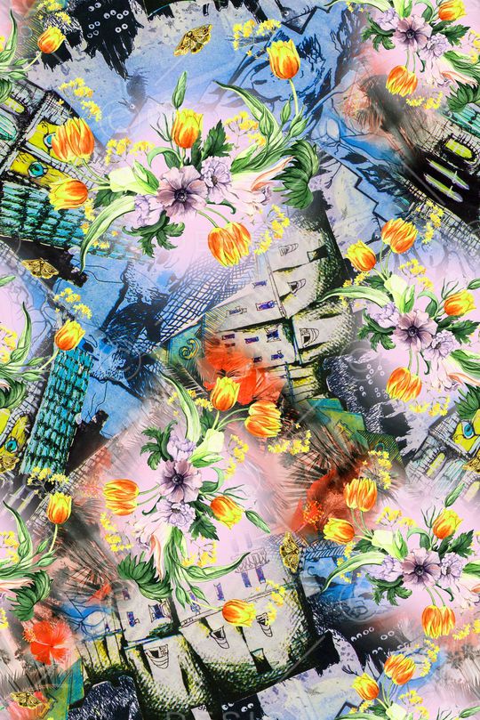 手绘印花华亿平台图片