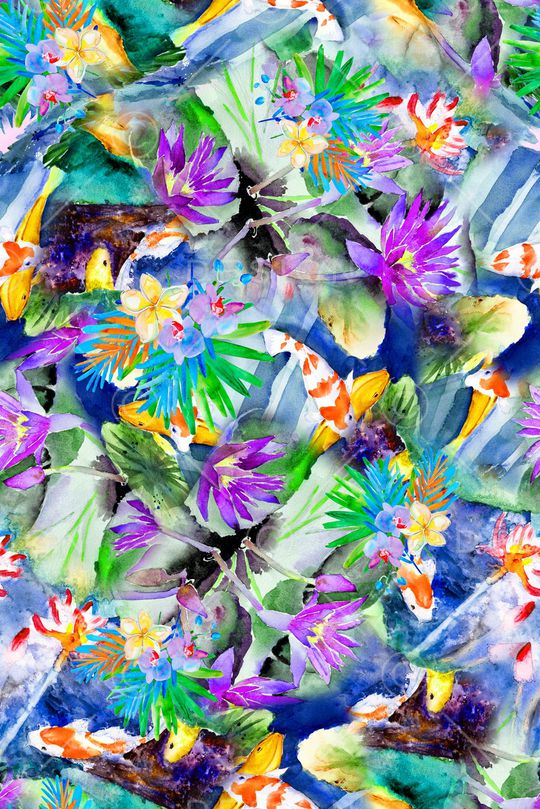 手绘印花华亿平台图片