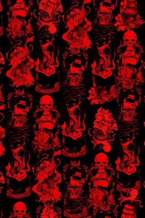 骷髅头印花华亿平台图片