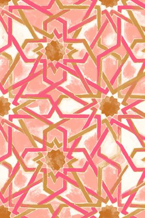 不规则几何印花华亿平台图片