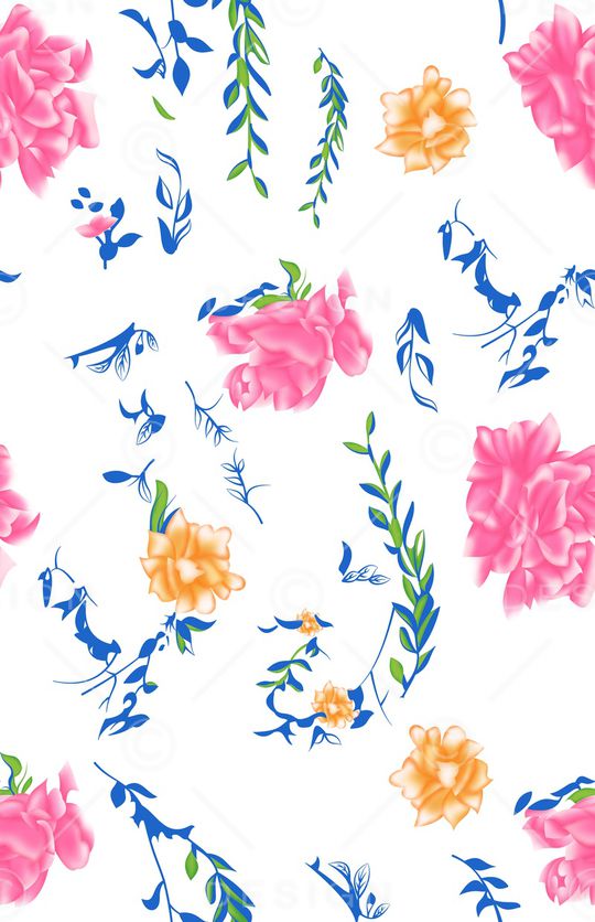 小碎花印花华亿平台图片