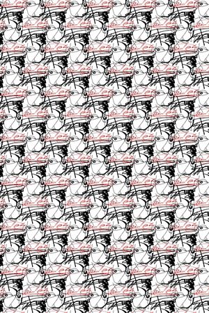 黑白印花华亿平台图片