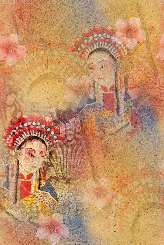 桃花印花华亿平台图片