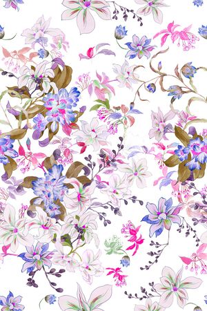 小碎花印花华亿平台图片