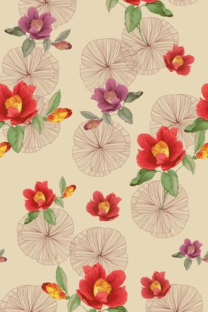 乱花印花华亿平台图片