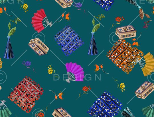 手绘印花华亿平台图片