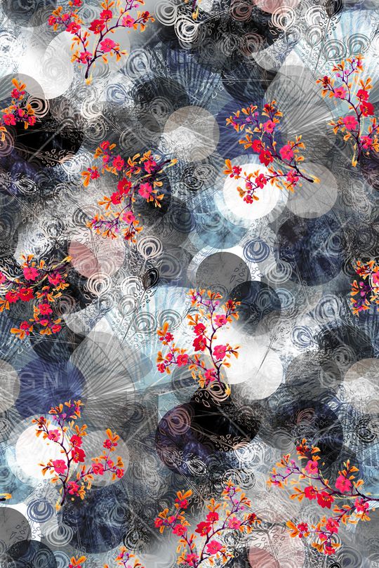 抽象印花华亿平台图片