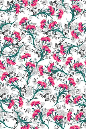 康乃馨印花华亿平台图片