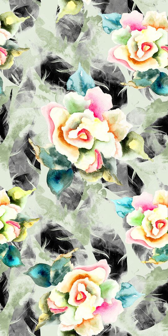 手绘印花华亿平台图片