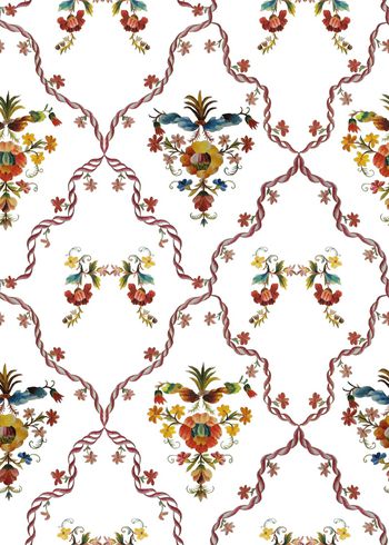 缠枝花卉印花华亿平台图片