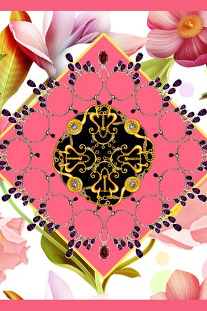 小方巾印花华亿平台图片