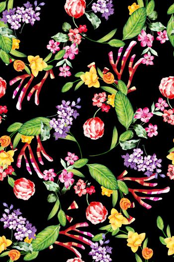 小碎花印花华亿平台图片