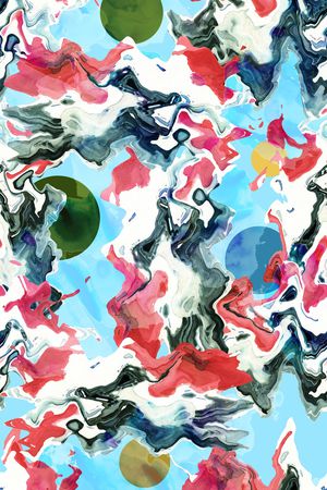 抽象花卉印花华亿平台图片