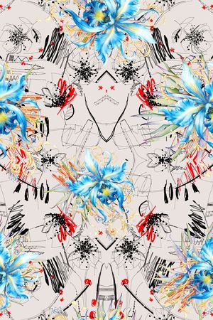 手绘印花华亿平台图片