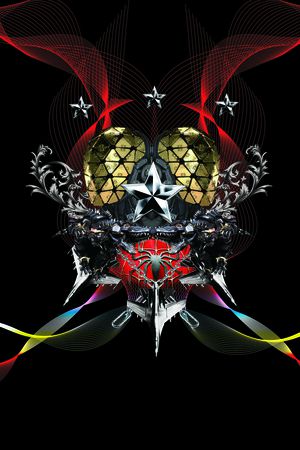 骷髅印花华亿平台图片