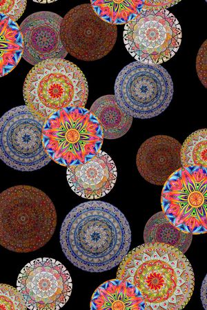 花纹印花华亿平台图片