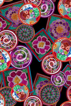 刺绣印花华亿平台图片