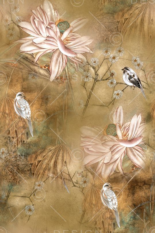 中国风印花华亿平台图片