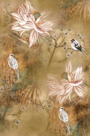 中国风印花华亿平台图片