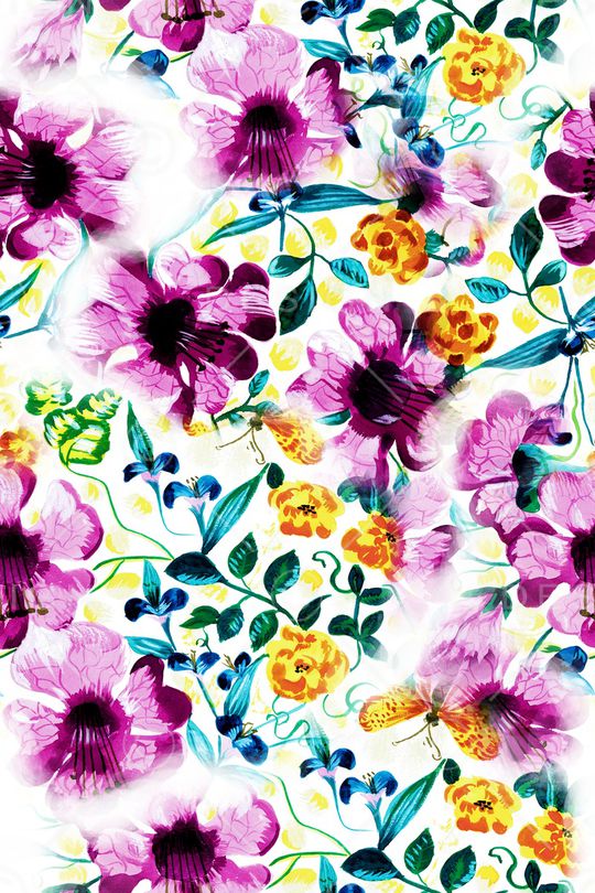 花朵印花华亿平台图片