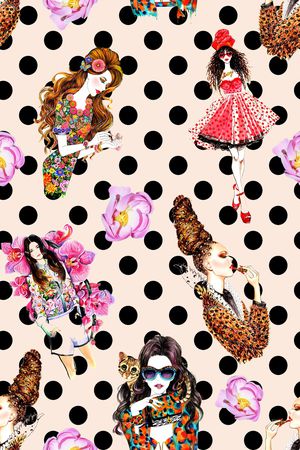 人物印花华亿平台图片