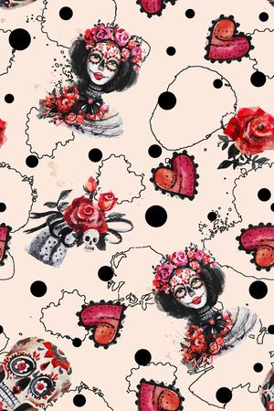 抽象印花华亿平台图片