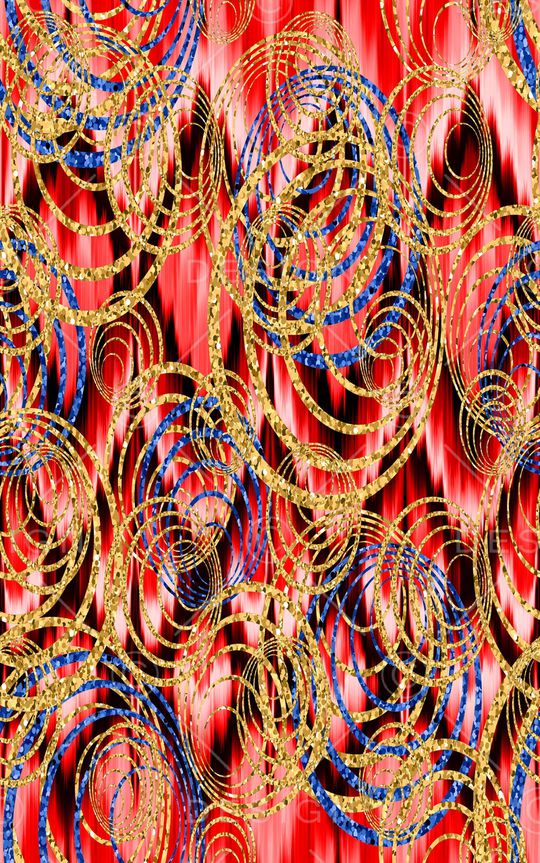 圆圈印花华亿平台图片