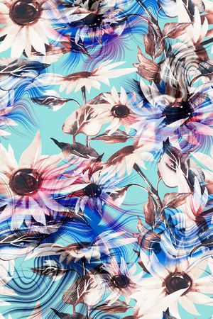 兰花印花华亿平台图片