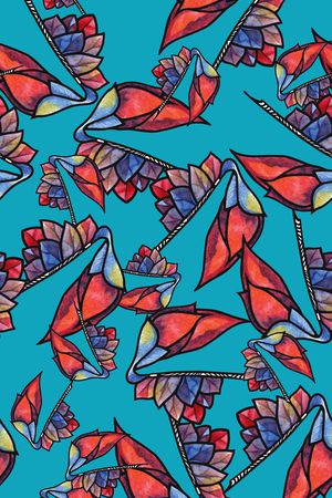 不规则几何印花华亿平台图片