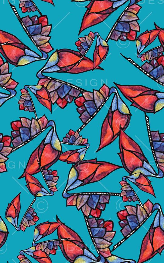 不规则几何印花华亿平台图片