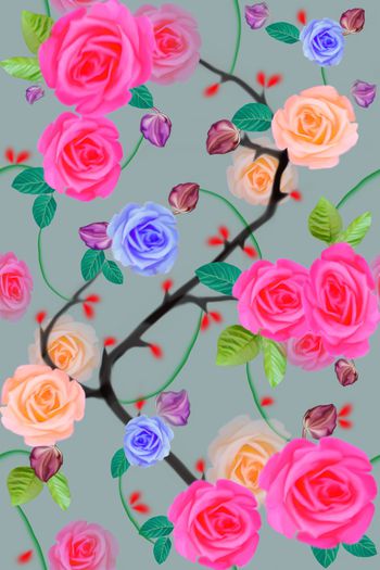 768395-优雅月季花b